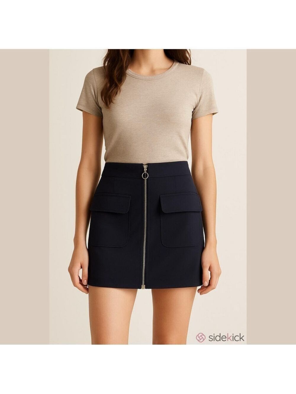 Forever 21 Navy Blue Mini Skirt - Size M